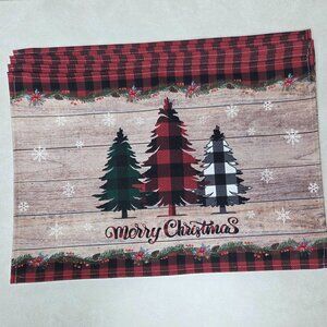 6 Merry Christmas Placemats in excellent condition